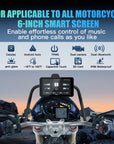 Carabc New DM601 Universal Motorcycle CarPlay Screen