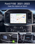 Carabc 12" Android 13 Car Stereo for Ford F150 2021 - 2023 Wireless CarPlay & Android Auto | Head Unit Upgrade
