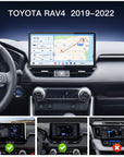 CarABC 13.2" Estéreo Android para Toyota RAV4 2019-2022 con CarPlay y Android Auto inalámbricos | Actualización de la unidad principal