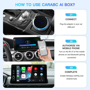 Carabc H5 AI Box Wireless Carplay Adapter - CARABC