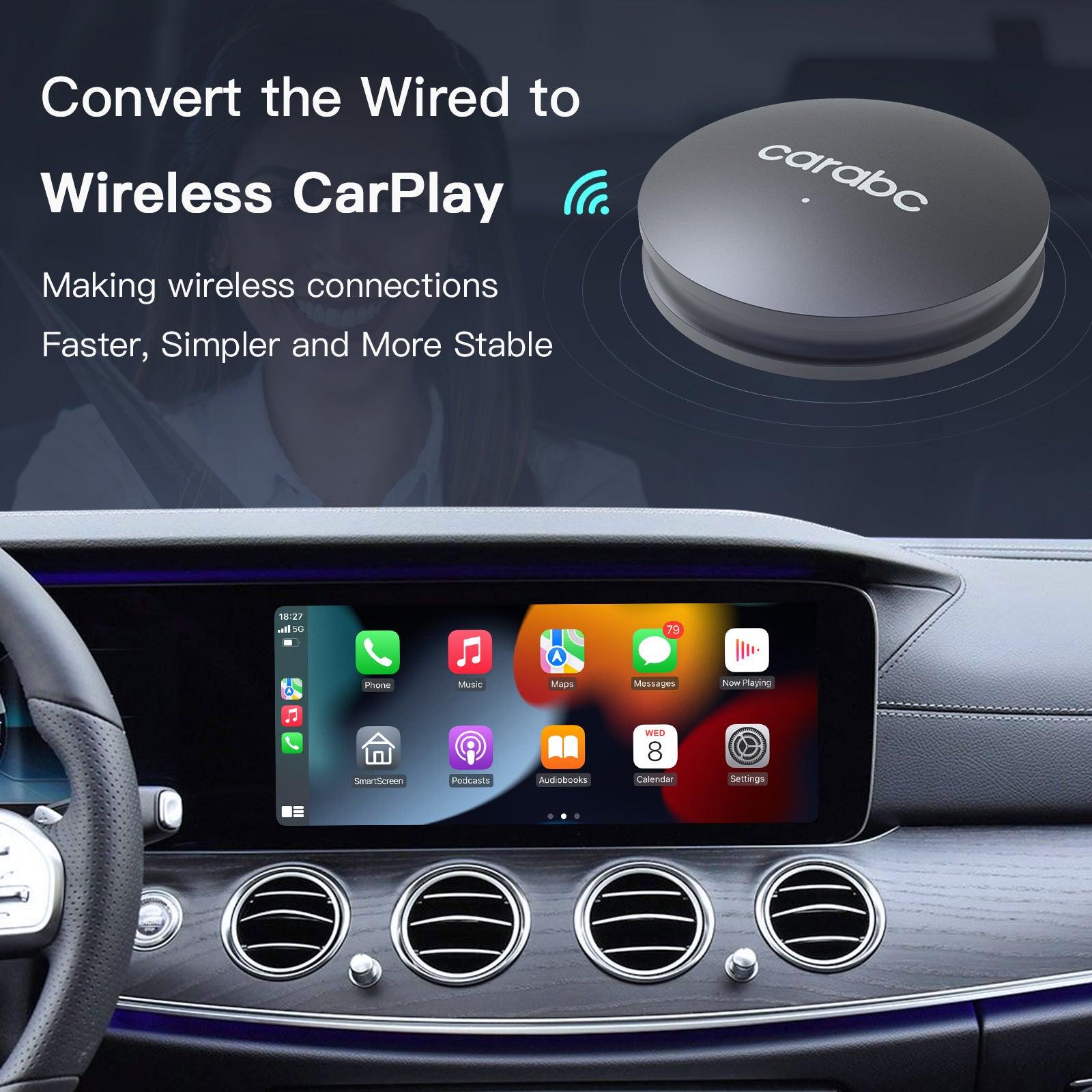 Adaptador inalámbrico CarPlay para iPhone, Dongle inalámbrico CarPlay para  coches con CarPlay de fábrica original