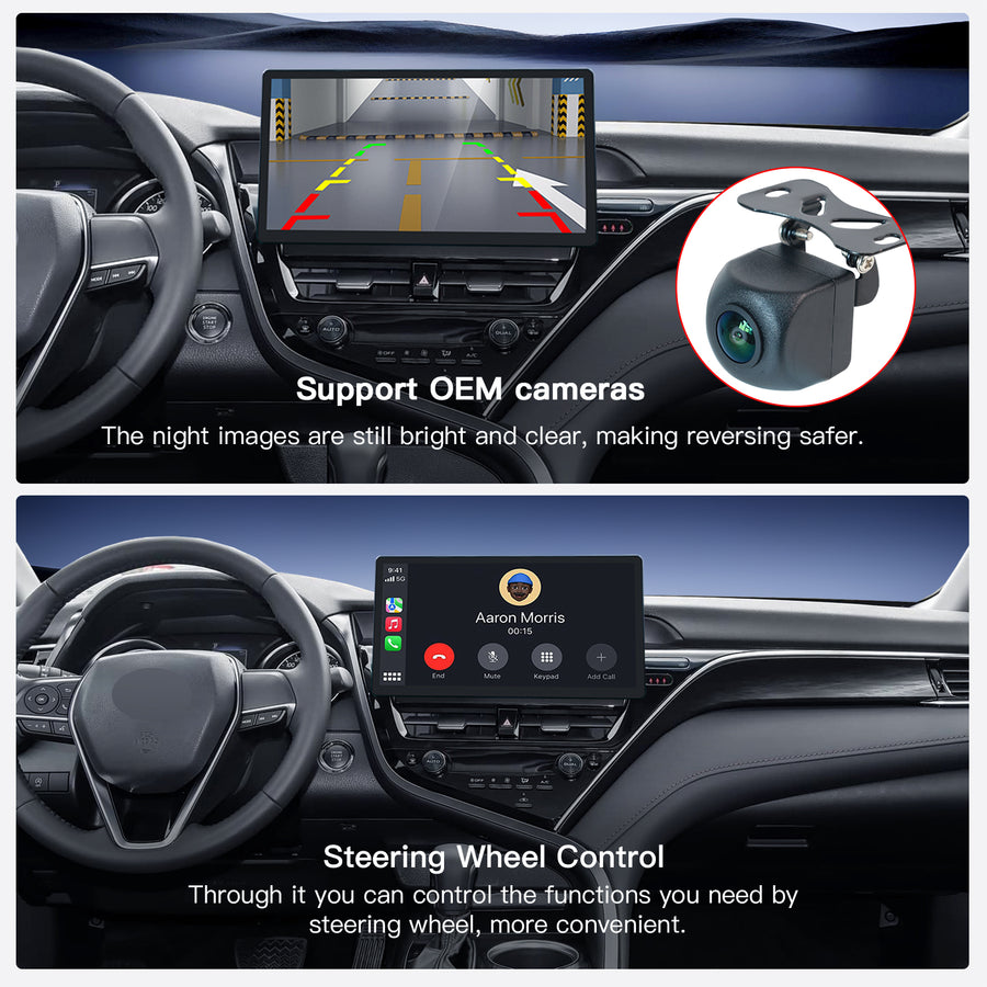 Carabc 13.2" Android 13 Car Stereo for Toyota Camry 2021–2024 Wireless CarPlay & Android Auto Car Radio Upgrade