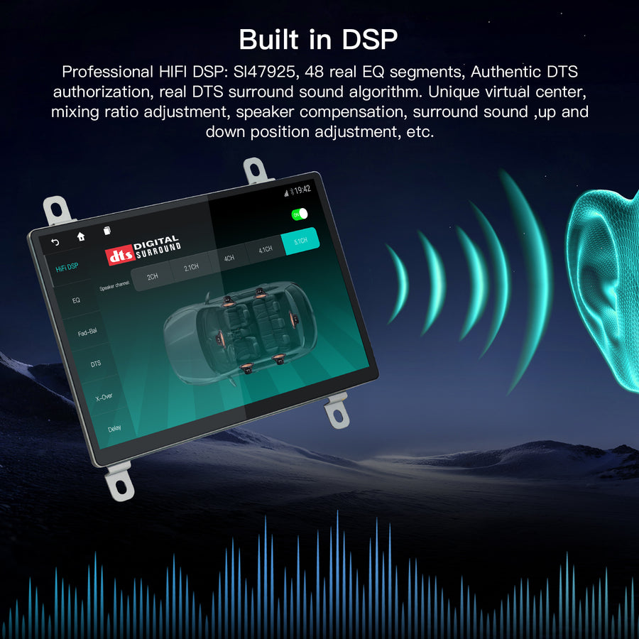 Carabc 12" Android 13 Car stereo Retains Sync4 for Ford Bronco 2021–2024 Wireless CarPlay & Android Auto CarRadio Upgrade