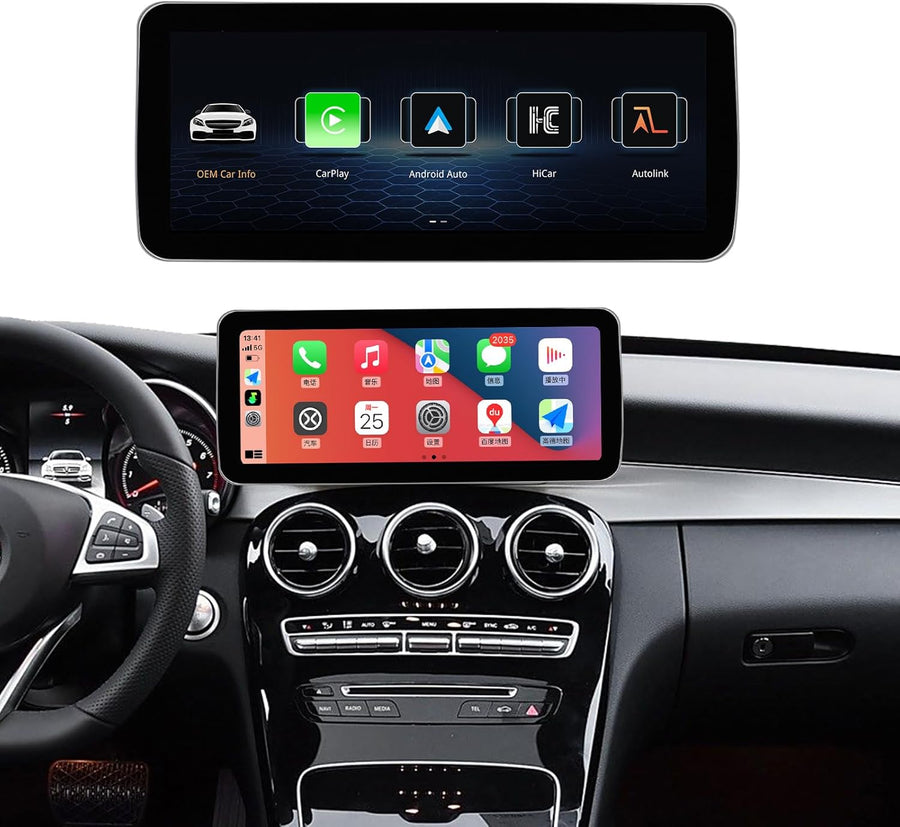 Mercedes Benz 12.3 inch NTG5.0 System Touchscreen Wireless Carplay and Android Auto