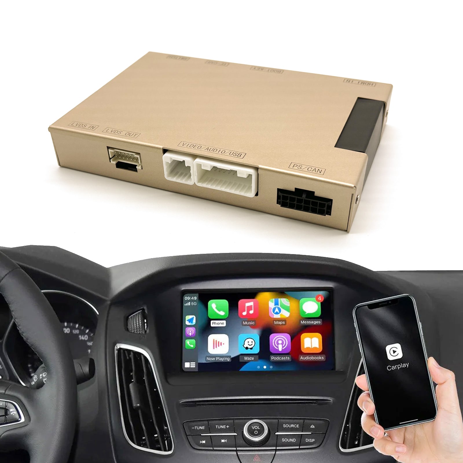 For Ford Sync2 System Wireless CarPlay & Android Auto