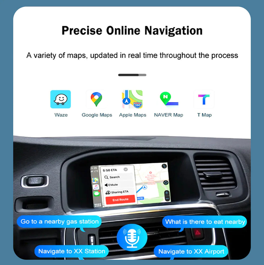 Volvo Wireless carplay & android auto 2014-2017