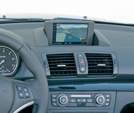 Carplay-Bildschirm des BMW CCC-Systems 2005–2010
