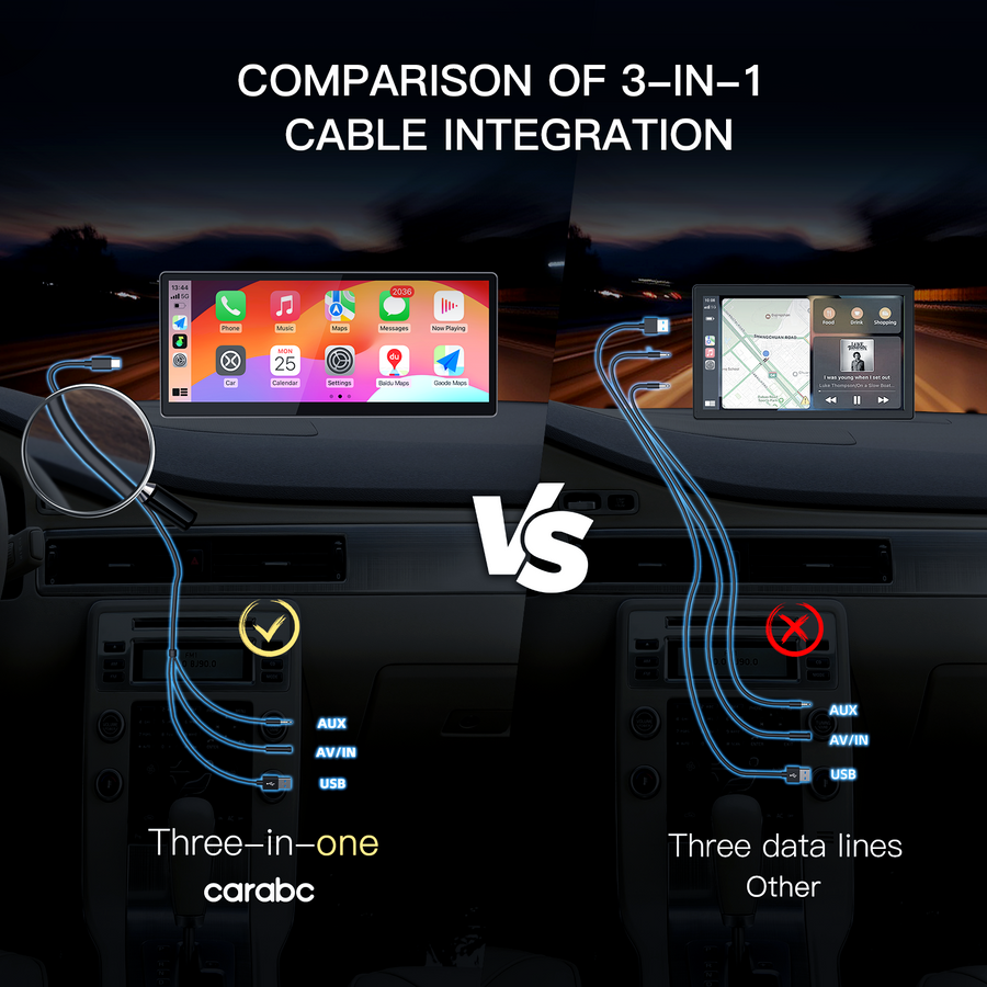 CARAbc D808 carplay アンドロイド自動画面