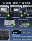 For Ford F-150 250 2015–2020 SYNC3 8″ to 12″ OEM-Style Lincoln Screen Upgrade