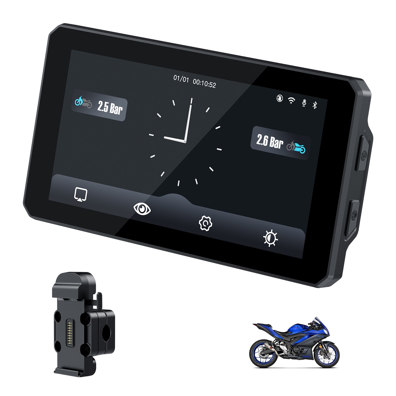 DM601 Universal Motorcycle CarPlay Screen