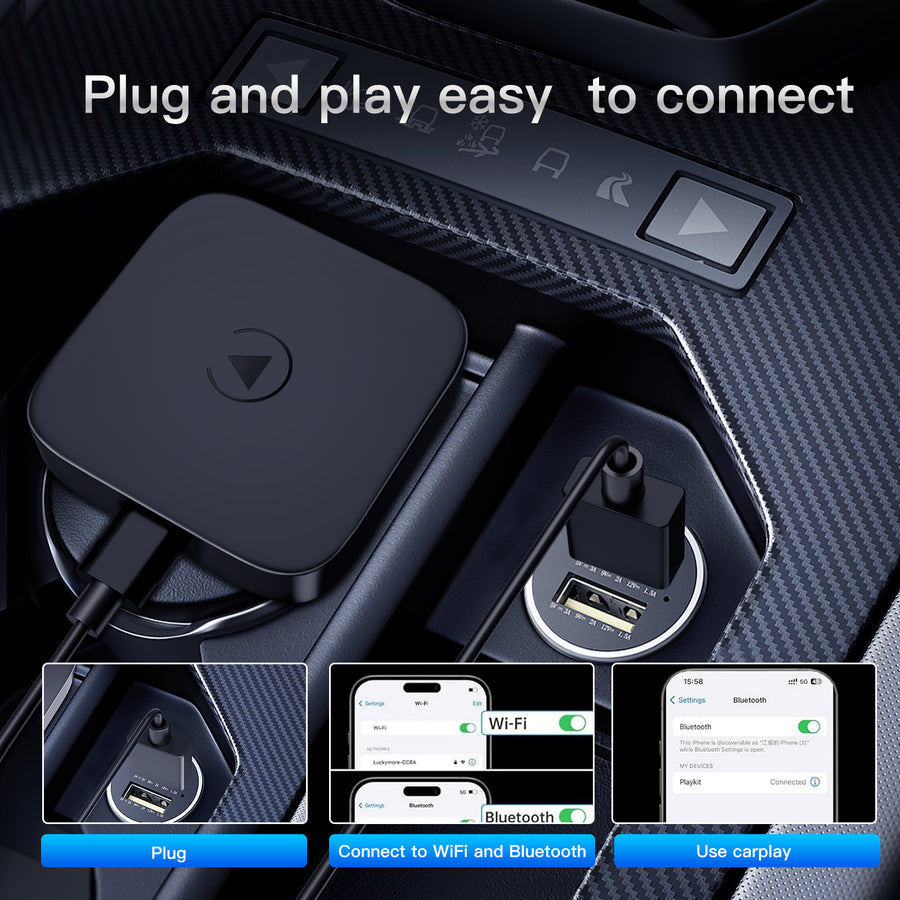 Carabc B2 Magic Box Wireless CarPlay & Android Auto Adapter