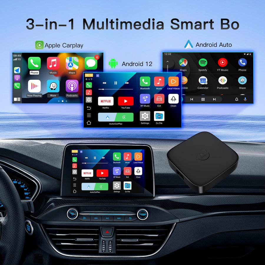 Carabc B2 Magic Box Wireless CarPlay & Android Auto Adapter