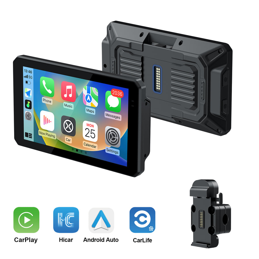 Carabc New DM601 Universal Motorcycle CarPlay Screen