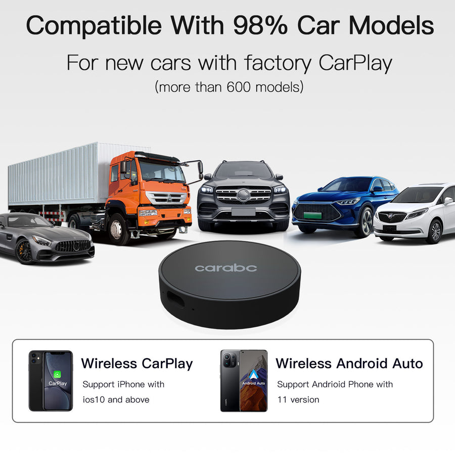 Adattatore CarPlay Wireless Carabc H3 AI Box
