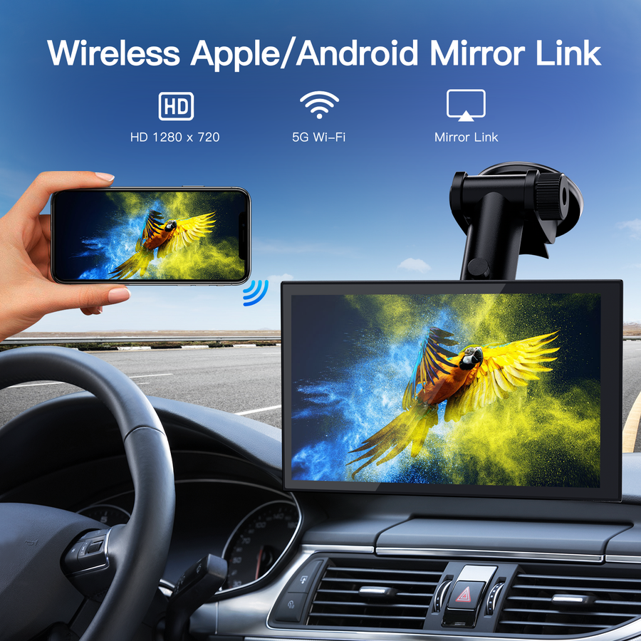 7 ‘’ portable magnetic connectivity  Carplay Android auto touch screen