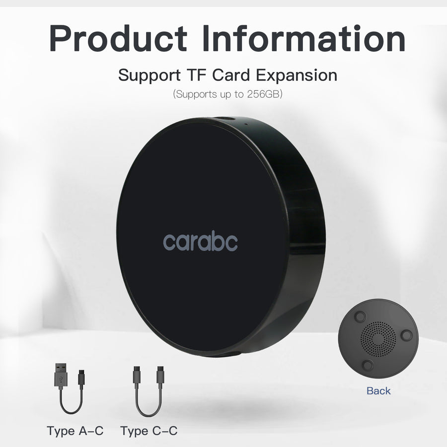 Adattatore CarPlay Wireless Carabc H3 AI Box