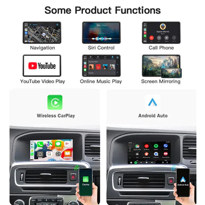 Volvo inalámbrico carplay y android auto 2014-2017