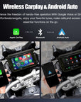 Auto obrazovka androidu na motocyklu carplay