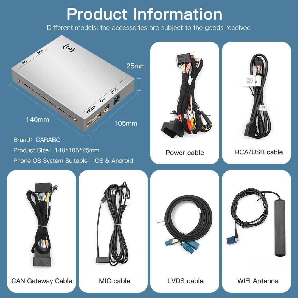 For Audi Wireless CarPlay & Android Auto 2009-2021 – CARABC