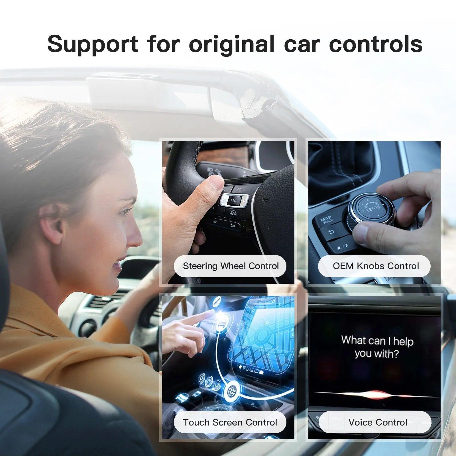 Adaptador inalámbrico Apple CarPlay, adaptador inalámbrico Apple CarPlay  para automóviles CarPlay con cable OEM, dongle más rápido y elegante