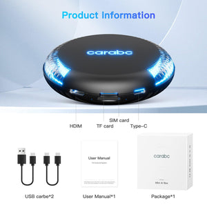 Carabc H5 AI Box Wireless Carplay Adapter - CARABC