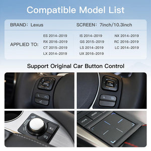 CARABC Wireless Carplay Android Auto For LEXUS 2014-2019 Support Youtube - CARABC