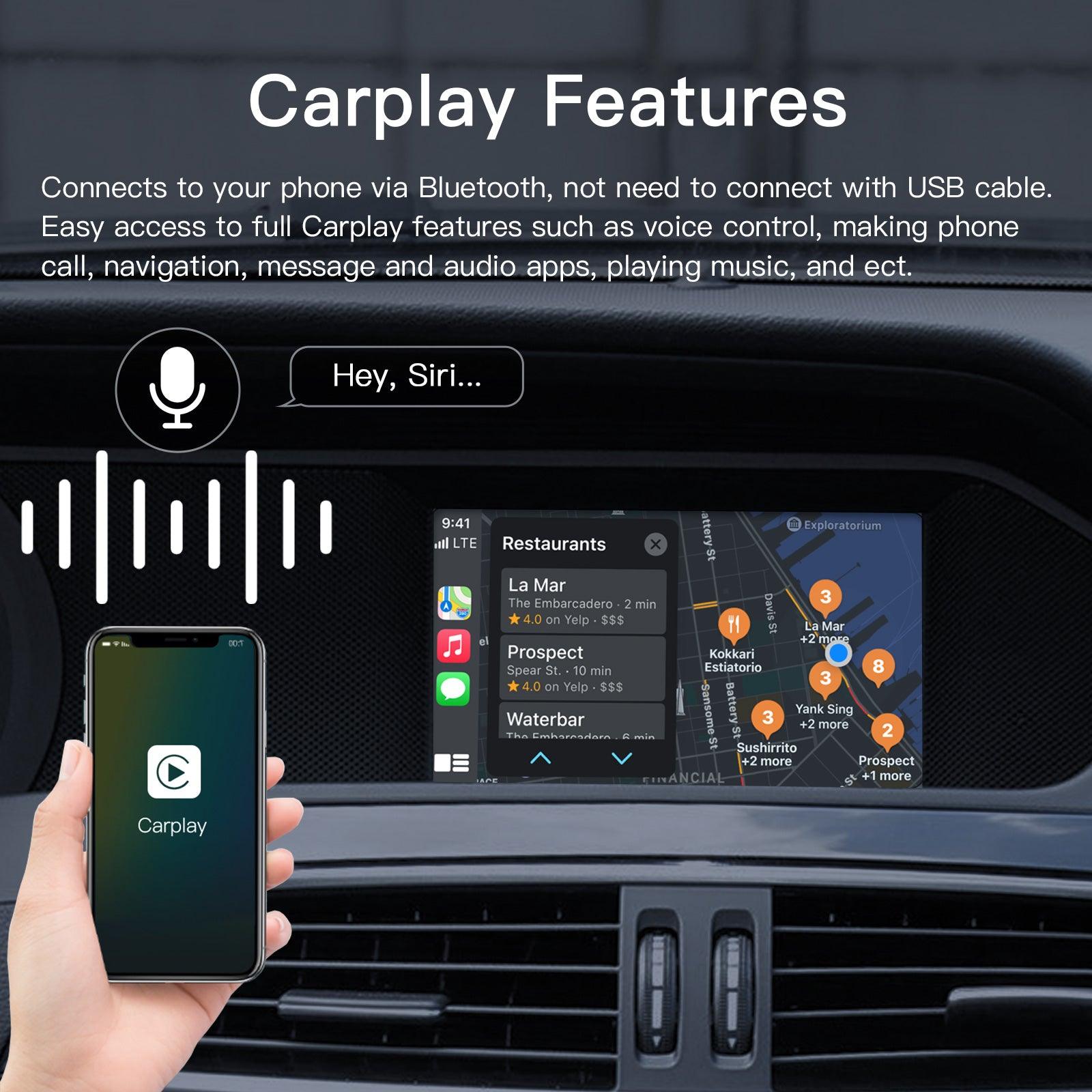 GABITECH Drahtlos CarPlay Android Auto Für Mercedes Benz A B C CLA GLK ML E  SLK Einbau-Navigationsgerät
