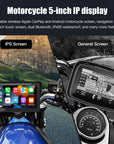 Motorcycle carplay 5 inch touch screen - CARABC