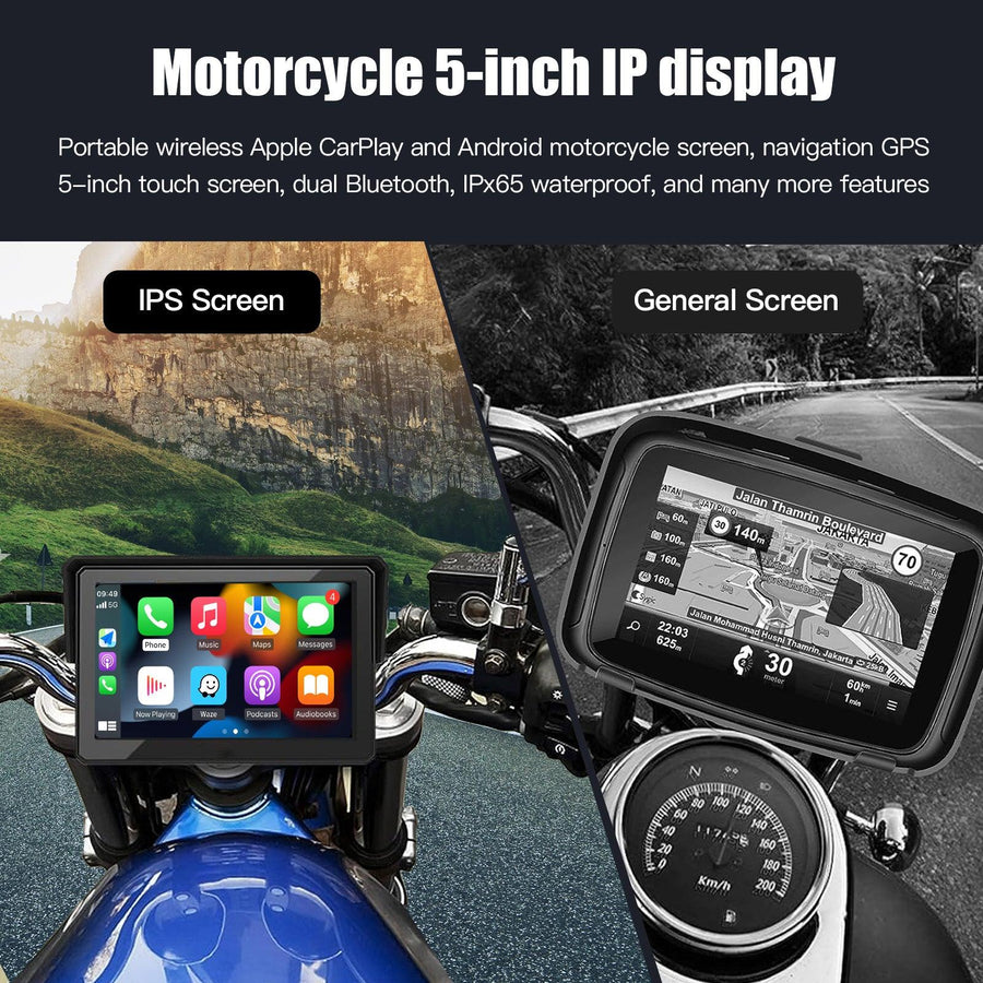 Motorcycle carplay 5 inch touch screen - CARABC
